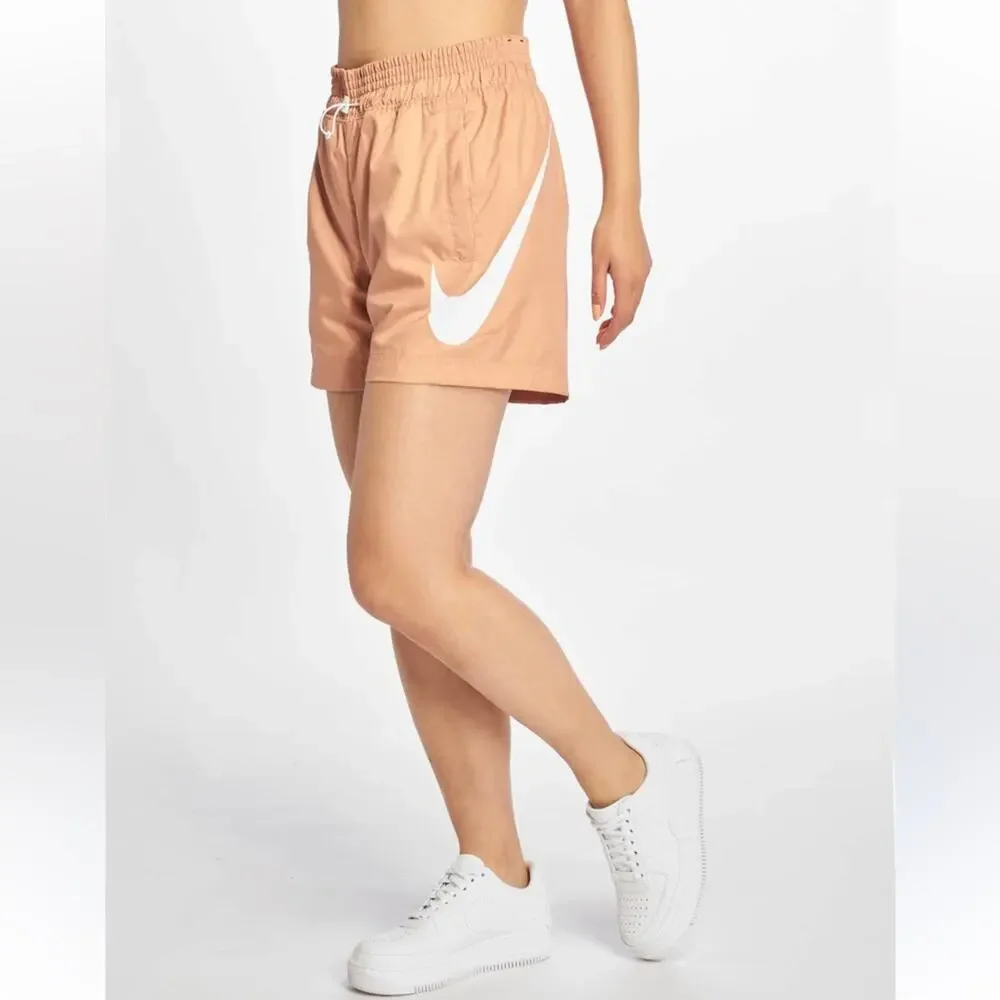 NIKE - Coral Swoosh Athletic Shorts - SMALL